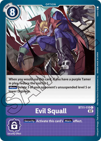 Evil Squall [BT11-110] [Dimensional Phase] - Destination Retro