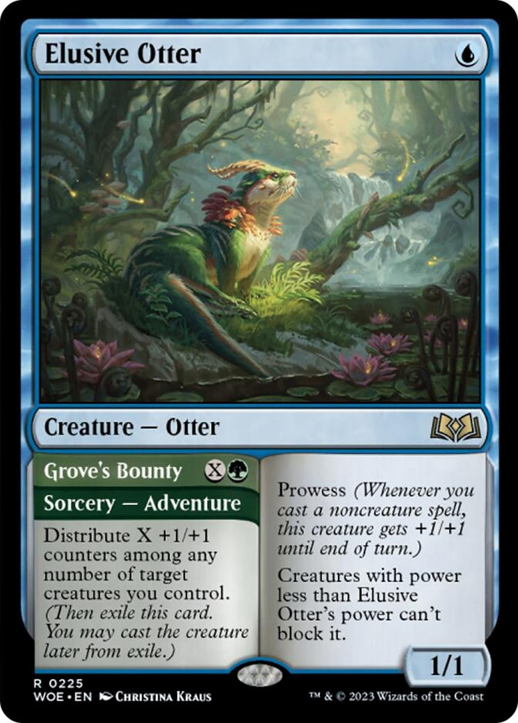 Elusive Otter // Grove's Bounty [Wilds of Eldraine] - Destination Retro