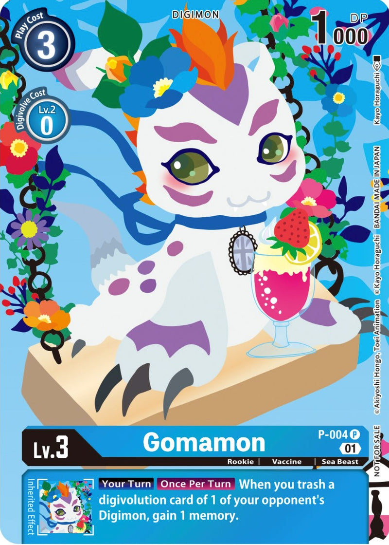 Gomamon [P-004] (Tamer's Card Set 2 Floral Fun) [Promotional Cards] - Destination Retro