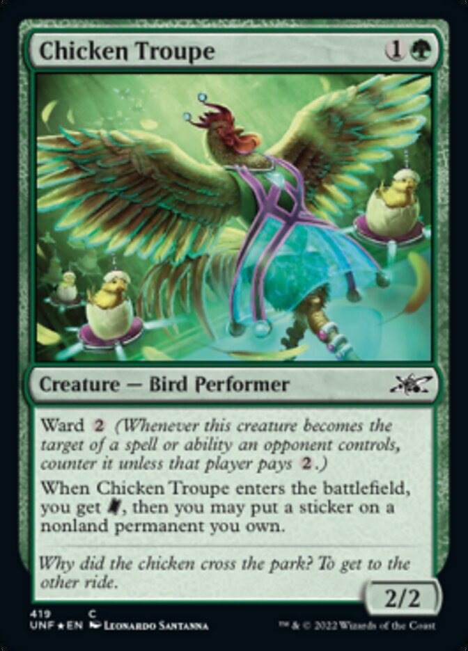 Chicken Troupe (Galaxy Foil) [Unfinity] - Destination Retro
