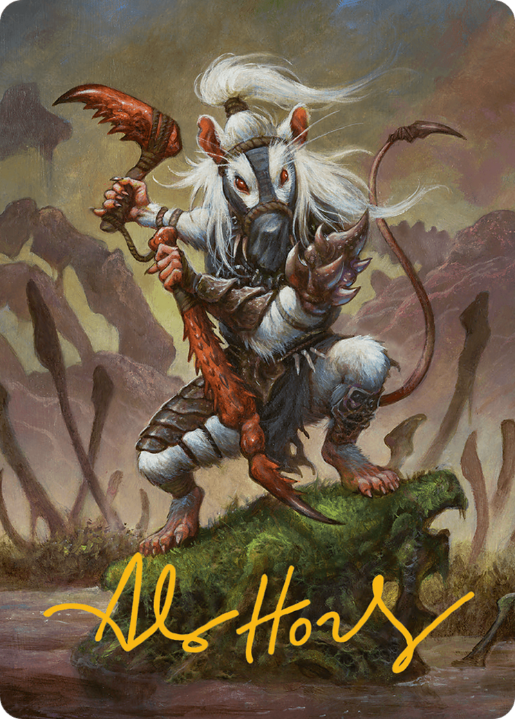 Ink-Eyes, Servant of Oni Art Card (Gold-Stamped Signature) [Bloomburrow Art Series] - Destination Retro