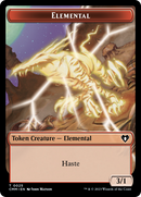 Human Soldier // Elemental (0025) Double-Sided Token [Commander Masters Tokens] - Destination Retro