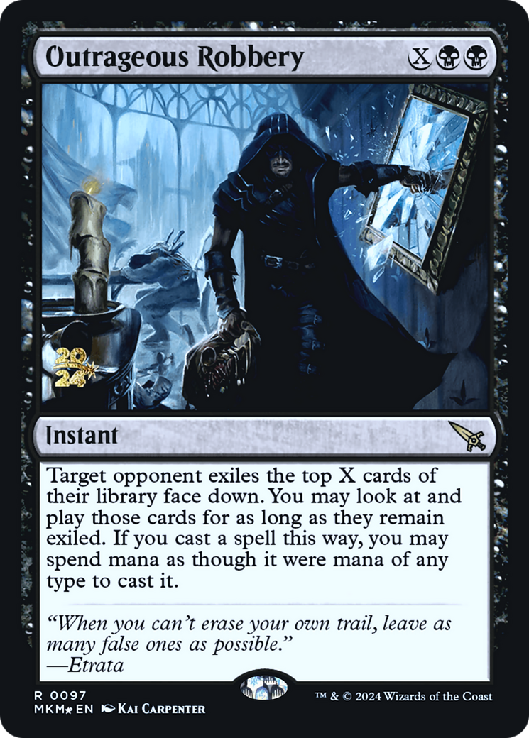 Outrageous Robbery [Murders at Karlov Manor Prerelease Promos] - Destination Retro
