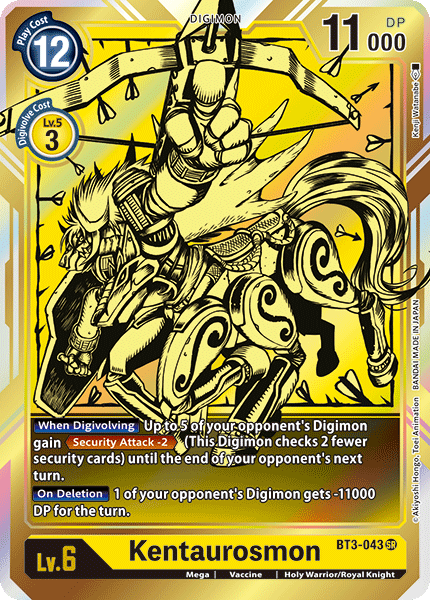 Kentaurosmon [BT3-043] (Alternate Art) [Release Special Booster Ver.1.0] - Destination Retro