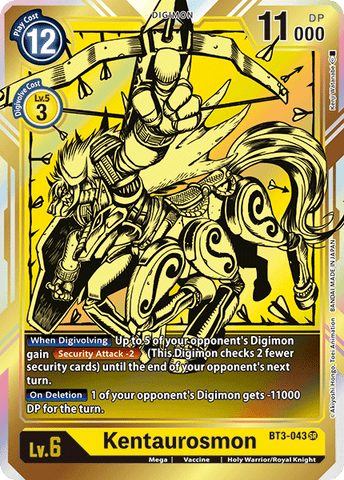 Kentaurosmon [BT3-043] (Alternate Art) [Release Special Booster Ver.1.0] - Destination Retro