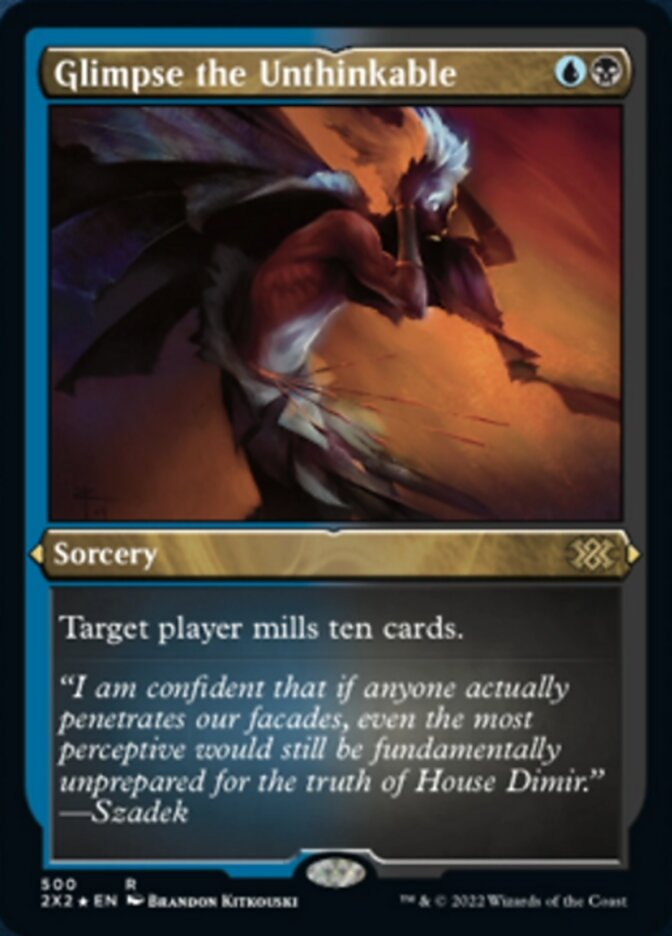 Glimpse the Unthinkable (Foil Etched) [Double Masters 2022] - Destination Retro