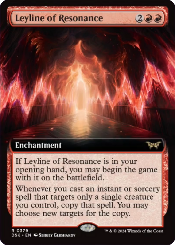 Leyline of Resonance (Extended Art) [Duskmourn: House of Horror] - Destination Retro