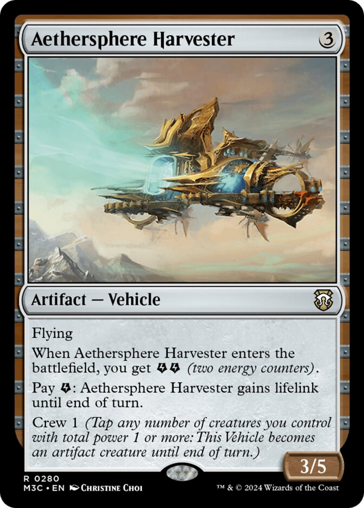 Aethersphere Harvester (Ripple Foil) [Modern Horizons 3 Commander] - Destination Retro