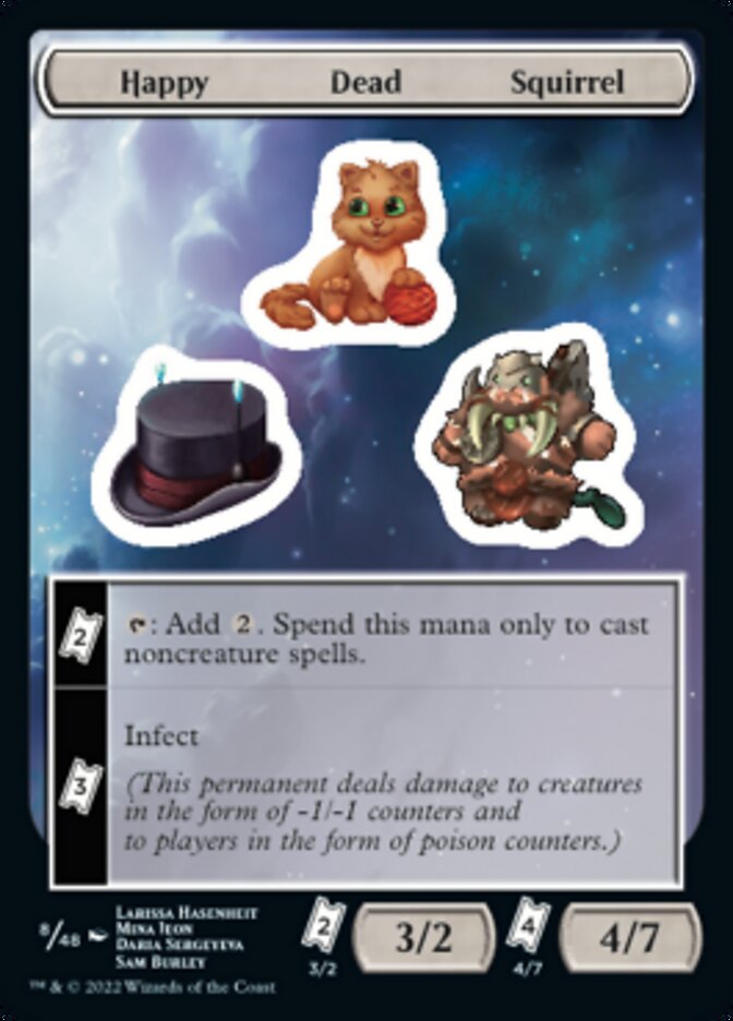 Happy Dead Squirrel [Unfinity Stickers] - Destination Retro