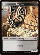 Inkling (0007) // Spirit (0011) Double-Sided Token [Secrets of Strixhaven Tokens] - Destination Retro