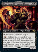 Hidetsugu, Devouring Chaos (Extended Art) [Kamigawa: Neon Dynasty] - Destination Retro
