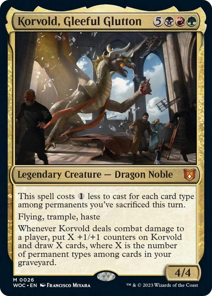 Korvold, Gleeful Glutton [Wilds of Eldraine Commander] - Destination Retro