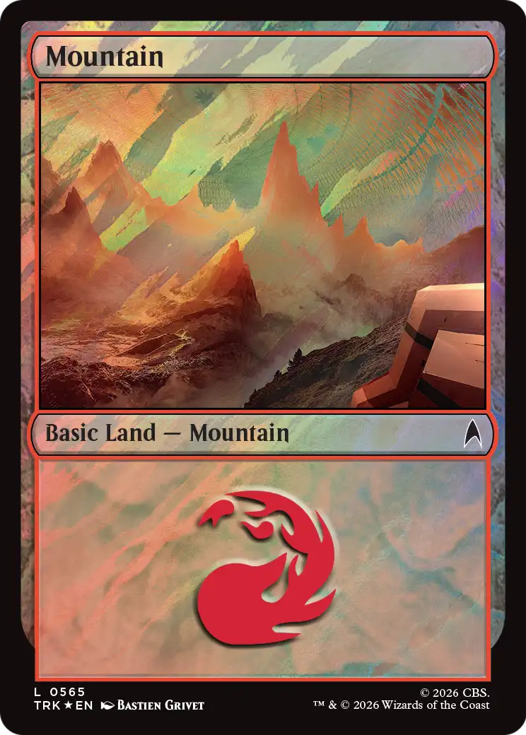 Mountain (0565) (Surge Foil) [Star Trek Commander] - Destination Retro