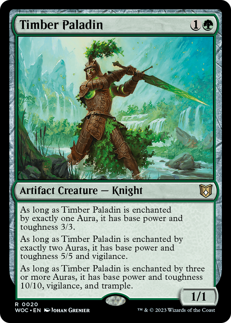 Timber Paladin [Wilds of Eldraine Commander] - Destination Retro