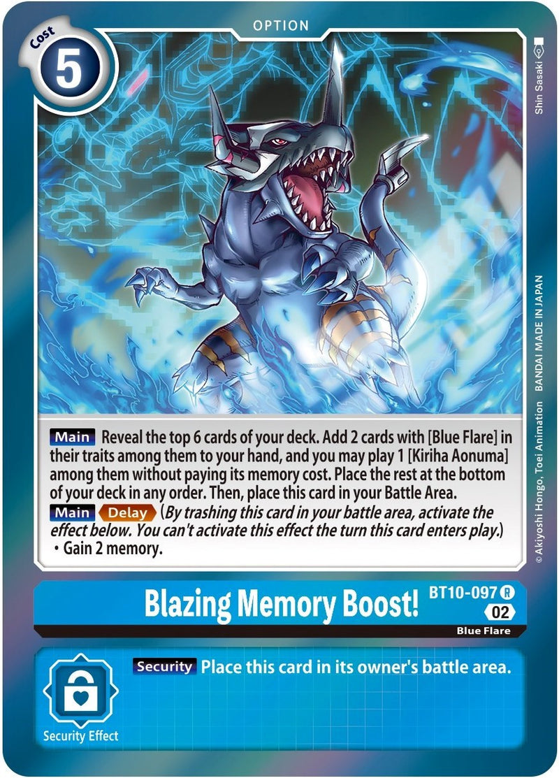 Blazing Memory Boost! [BT10-097] [Xros Encounter] - Destination Retro