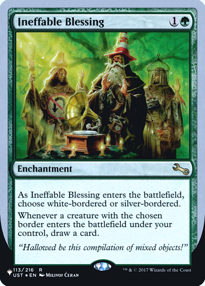 Ineffable Blessing (Bordered) (Unfinity Foil Edition) [The List] - Destination Retro
