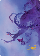 Coiling Rebirth Art Card (Gold-Stamped Signature) [Bloomburrow Art Series] - Destination Retro