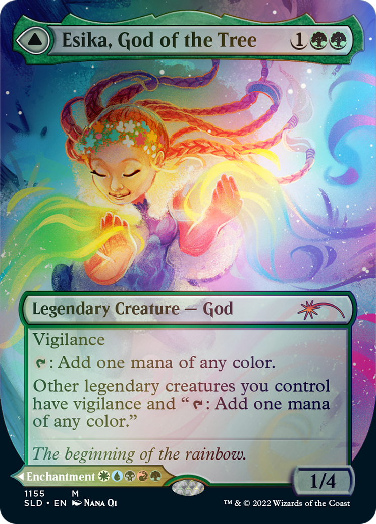 Esika, God of the Tree // The Prismatic Bridge (Borderless) [Secret Lair: From Cute to Brute] - Destination Retro