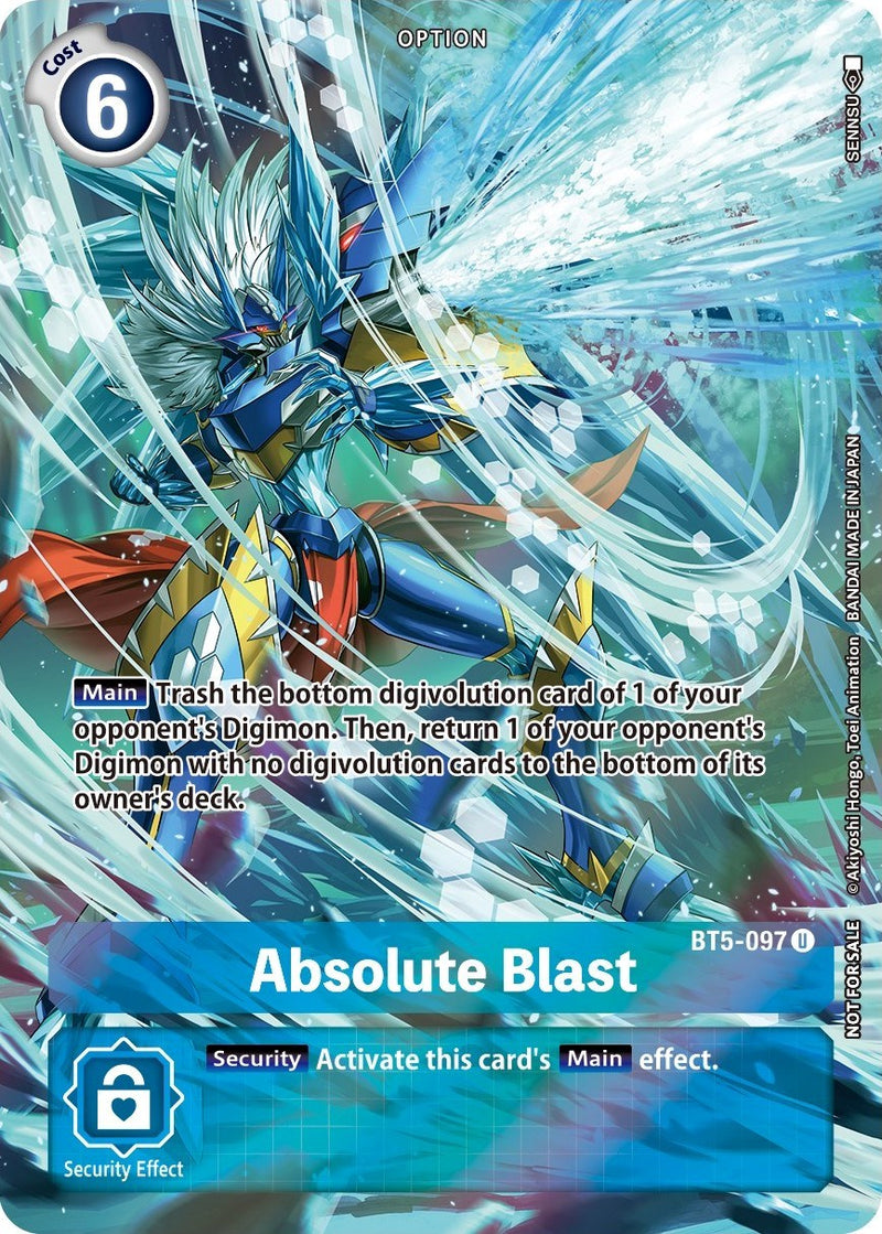 Absolute Blast [BT5-097] (Summer 2022 Dash Pack) [Battle of Omni Promos] - Destination Retro