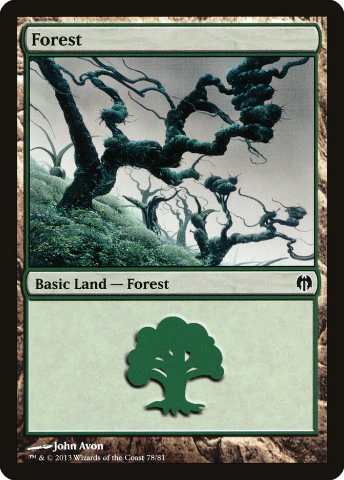 Forest (78) [Duel Decks: Heroes vs. Monsters] - Destination Retro
