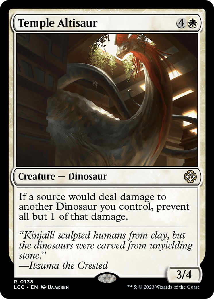 Temple Altisaur [The Lost Caverns of Ixalan Commander] - Destination Retro