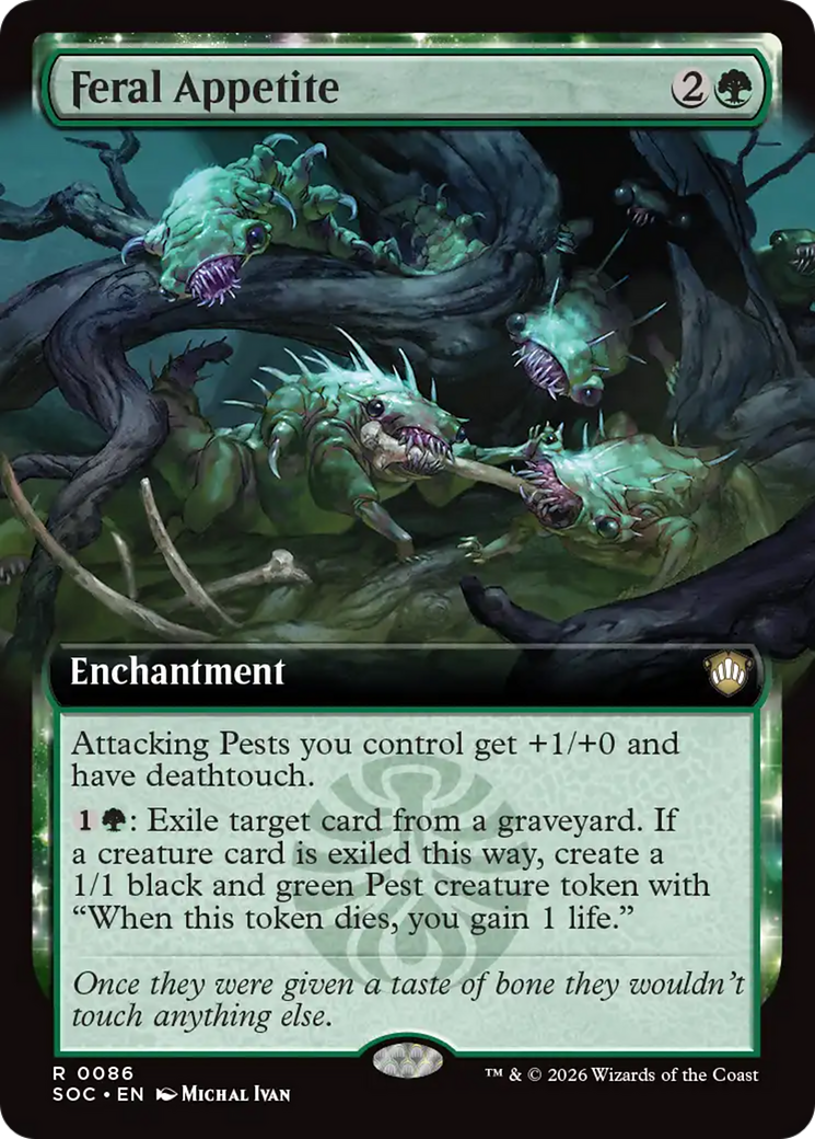Feral Appetite (Extended Art) [Secrets of Strixhaven Commander] - Destination Retro