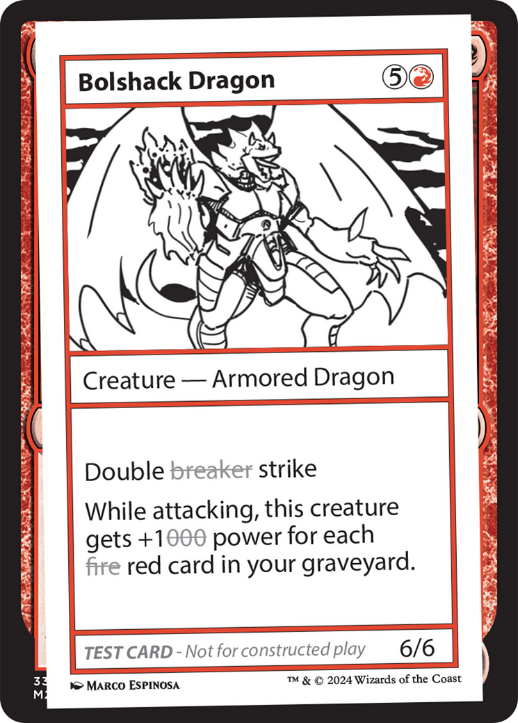 Bolshack Dragon [Mystery Booster 2 Playtest Cards] - Destination Retro