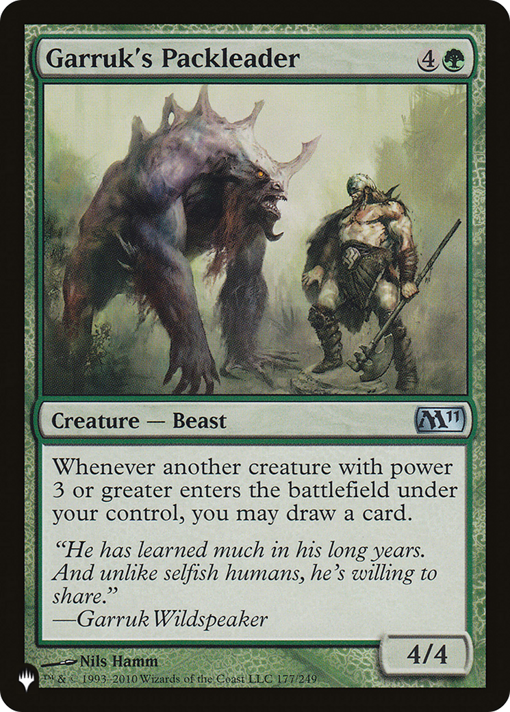 Garruk's Packleader [The List] - Destination Retro