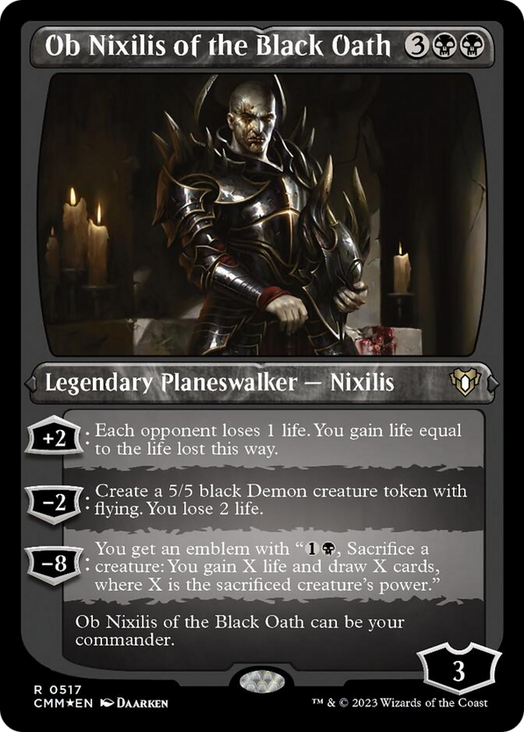 Ob Nixilis of the Black Oath (Foil Etched) [Commander Masters] - Destination Retro