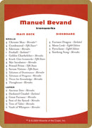 Manuel Bevand Decklist [World Championship Decks 2004] - Destination Retro