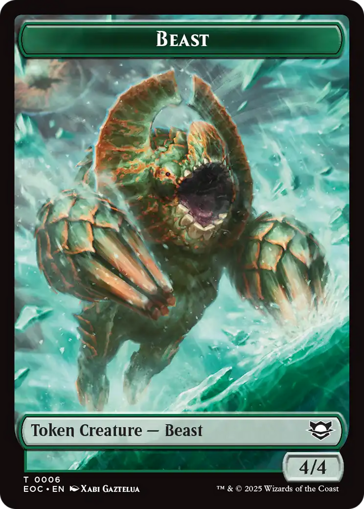 Beast (0006) // Pest Double-Sided Token [Edge of Eternities Commander Tokens] - Destination Retro