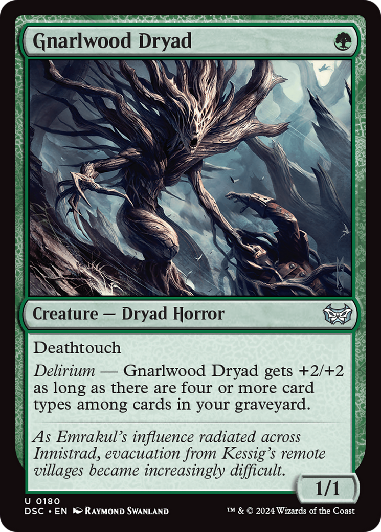 Gnarlwood Dryad [Duskmourn: House of Horror Commander] - Destination Retro