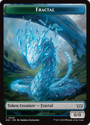 Wurm (0018) // Fractal Double-Sided Token [Duskmourn: House of Horror Commander Tokens] - Destination Retro