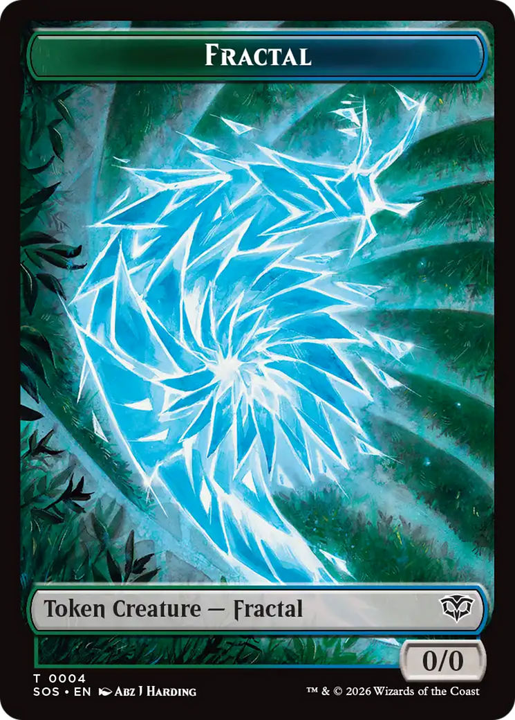Fractal (0004) // Pest (0008) Double-Sided Token [Secrets of Strixhaven Tokens] - Destination Retro