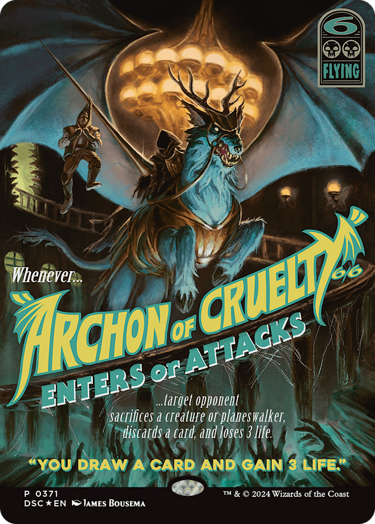 Archon of Cruelty (Showcase) [Duskmourn: House of Horror Commander] - Destination Retro