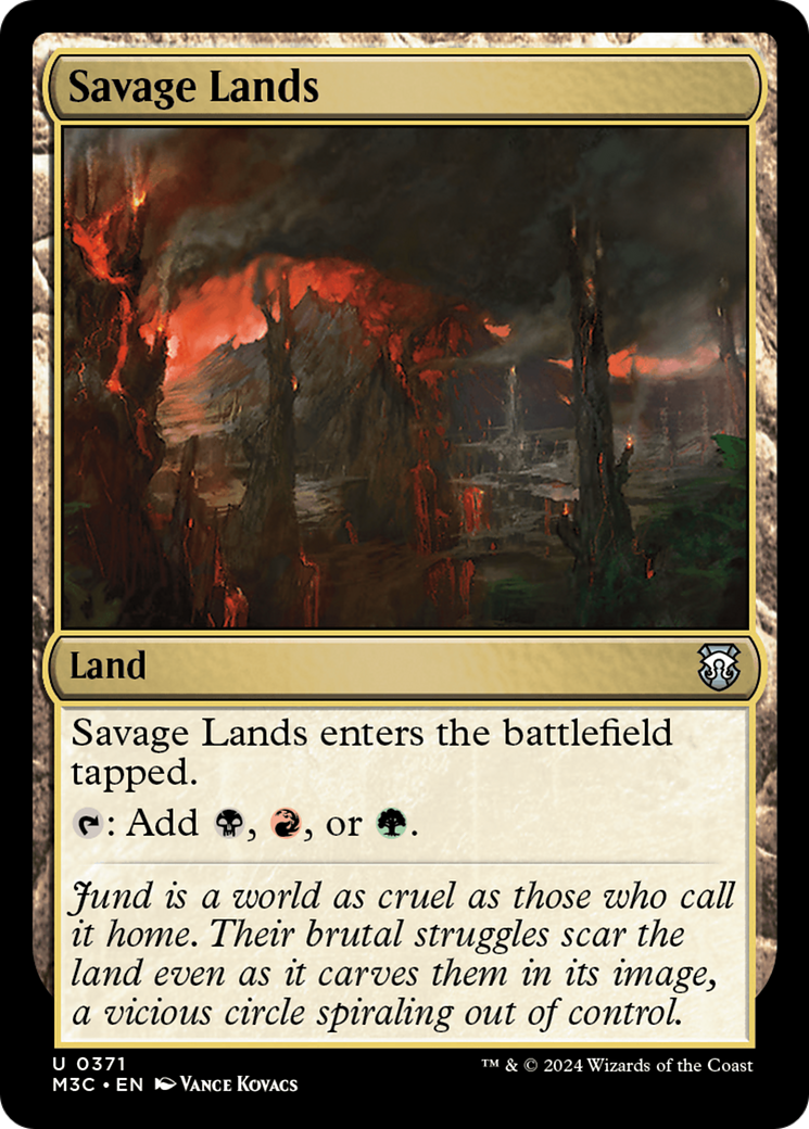 Savage Lands (Ripple Foil) [Modern Horizons 3 Commander] - Destination Retro