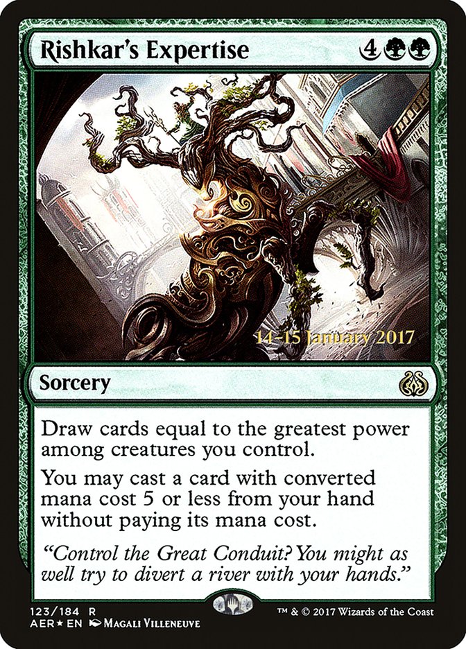 Rishkar's Expertise [Aether Revolt Prerelease Promos] - Destination Retro
