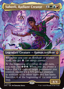 Saheeli, Radiant Creator (Borderless) [Aetherdrift Commander] - Destination Retro