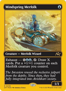 Mindspring Merfolk (First-Place Foil) [Aetherdrift] - Destination Retro