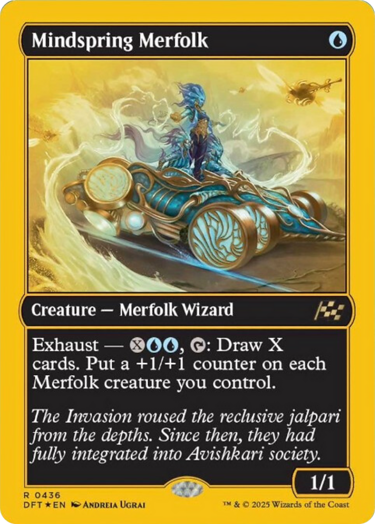 Mindspring Merfolk (First-Place Foil) [Aetherdrift] - Destination Retro