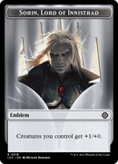 Emblem - Sorin, Lord of Innistrad // Vampire (0004) Double-Sided Token [The Lost Caverns of Ixalan Commander Tokens] - Destination Retro