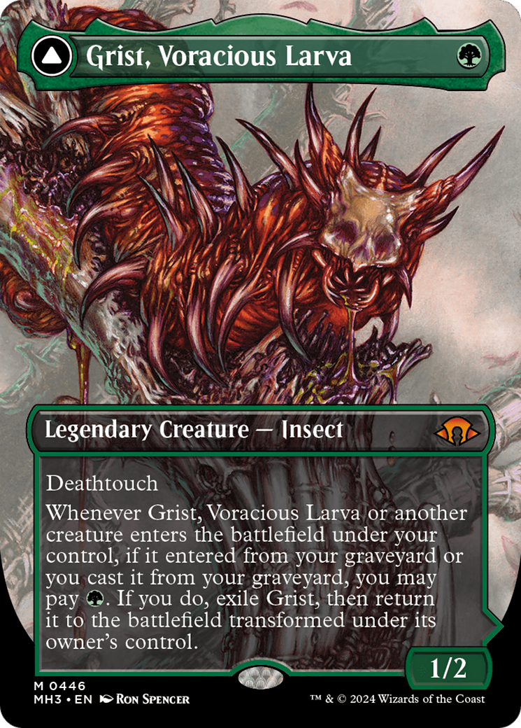 Grist, Voracious Larva // Grist, the Plague Swarm (Borderless) [Modern Horizons 3] - Destination Retro