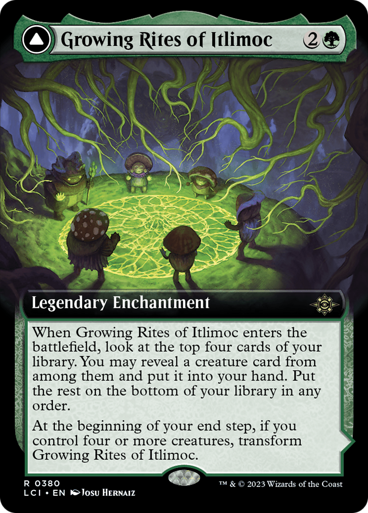 Growing Rites of Itlimoc // Itlimoc, Cradle of the Sun (Extended Art) [The Lost Caverns of Ixalan] - Destination Retro