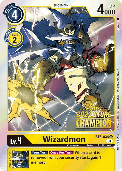 Wizardmon [BT6-034] (2022 Store Champion) [Double Diamond Promos] - Destination Retro