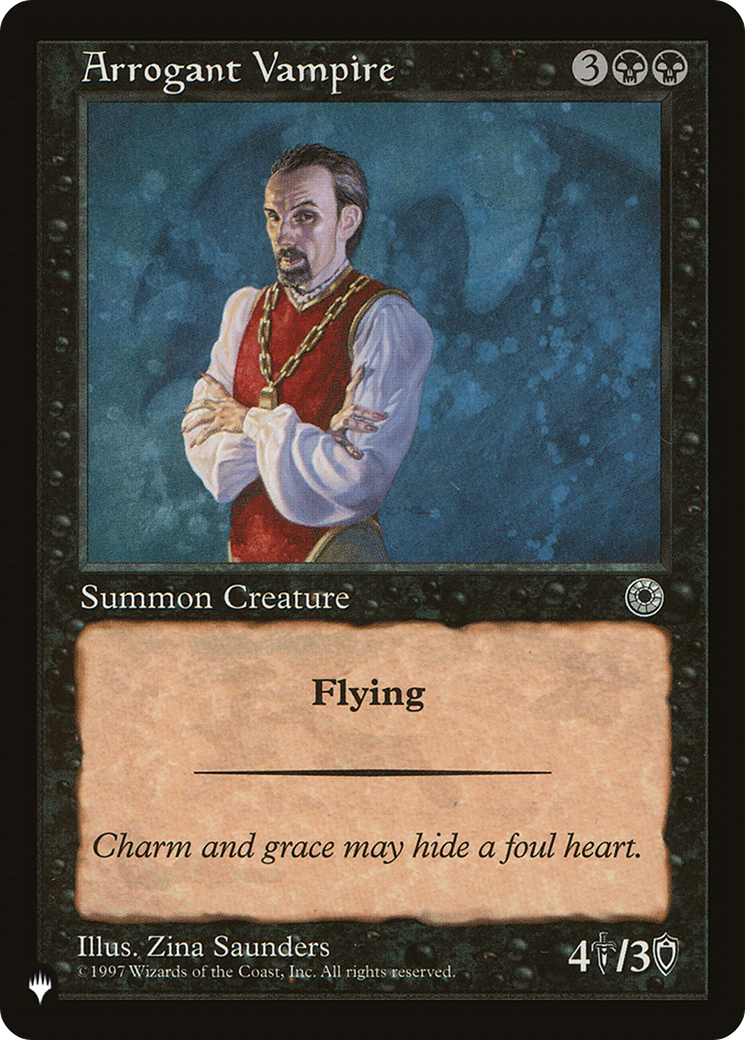 Arrogant Vampire [The List] - Destination Retro