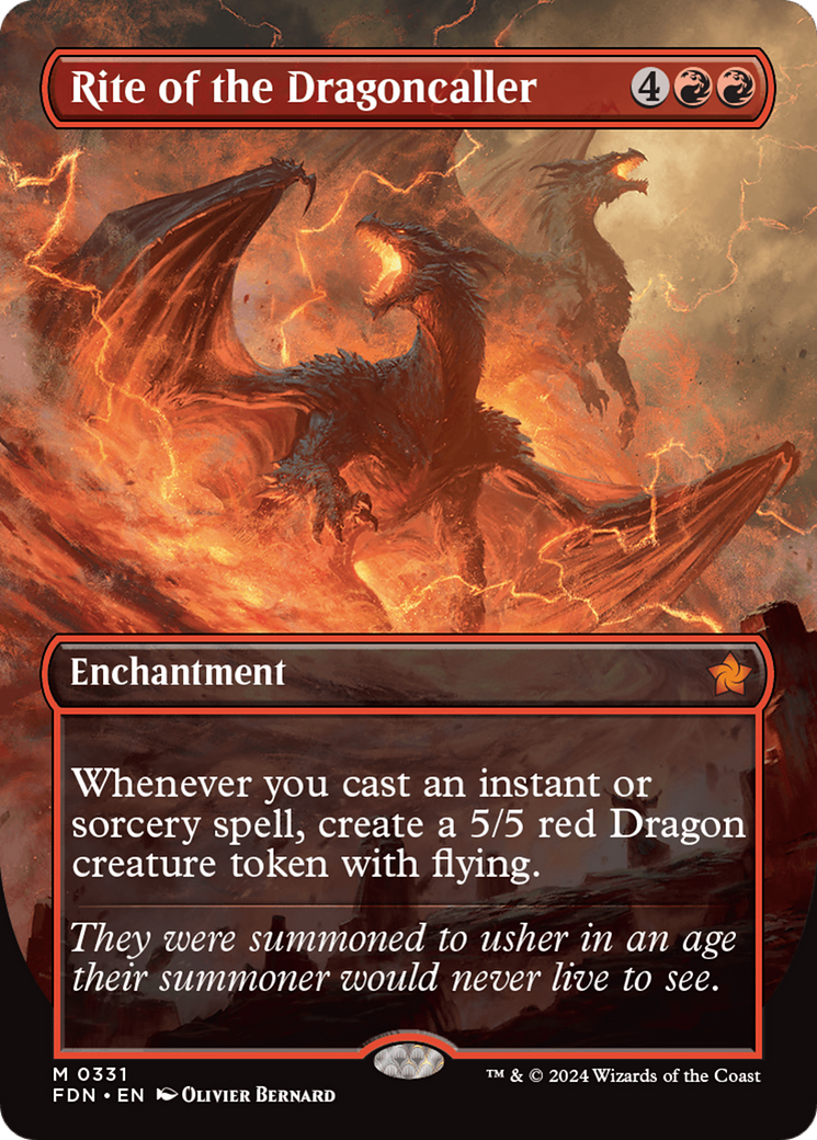 Rite of the Dragoncaller (Borderless) [Foundations] - Destination Retro