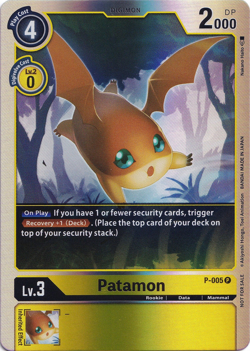 Patamon [P-005] (Rainbow Foil) [Promotional Cards] - Destination Retro