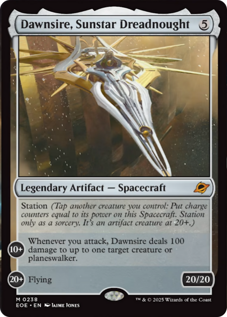 Dawnsire, Sunstar Dreadnought [Edge of Eternities] - Destination Retro
