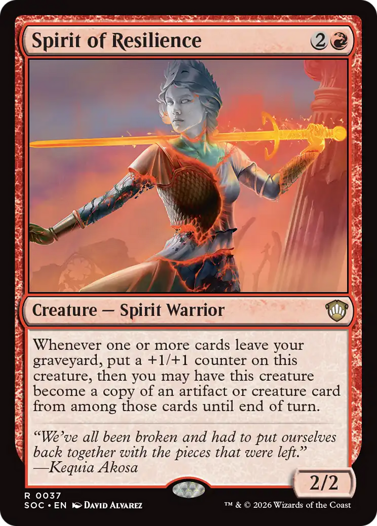 Spirit of Resilience [Secrets of Strixhaven Commander] - Destination Retro