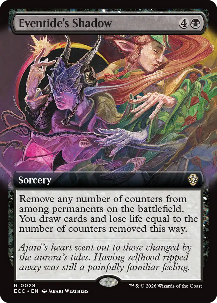 Eventide's Shadow (Extended Art) [Lorwyn Eclipsed Commander] - Destination Retro